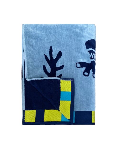 Veelkleurig Pogona Jacquard Velvet Terry strandlaken - 95x175 cm