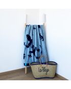 Veelkleurig Pogona Jacquard Velvet Terry strandlaken - 95x175 cm