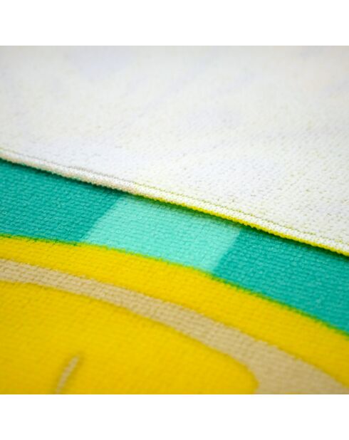 Telo mare in microfibra Pop-Citron Blue - 75x150 cm
