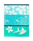 XL strandlaken met fluwelen spons Jacquard Freestyle Blue - 140x180 cm