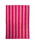 Strandtuch XL Samtfrottee Jacquard Milonga XL Fuchsia Rosa - 140x180 cm
