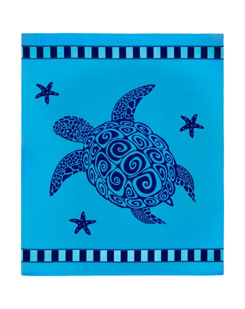 Galapagos Blue XL Mikrofaser-Strandtuch - 140x170 cm