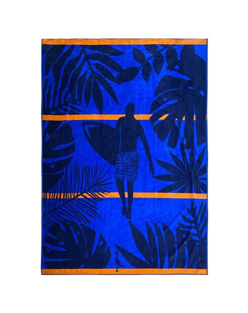 Sunday meerkleurig jacquard fluwelen badstof strandlaken - 140x180 cm