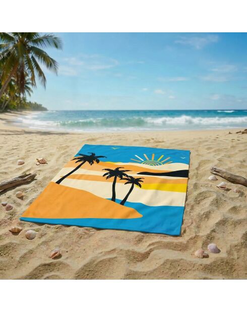 Asciugamano da spiaggia in microfibra Sandwood Multicolor XL - 140x170 cm