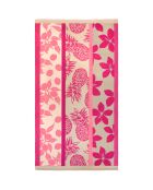 Serviette de plage microfibre Tropea Rose - 90x170 cm