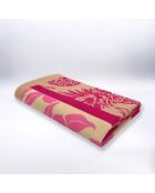 Serviette de plage microfibre Tropea Rose - 90x170 cm