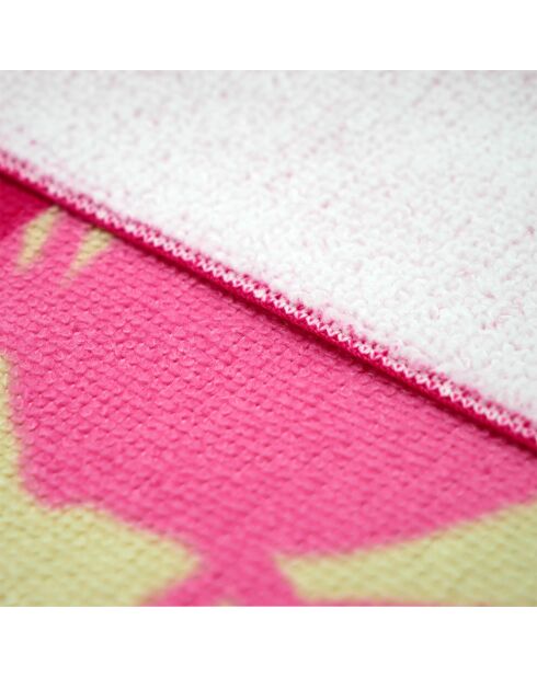 Serviette de plage microfibre Tropea Rose - 90x170 cm