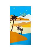 Serviette de plage microfibre Dunes Multicolore - 90x170 cm