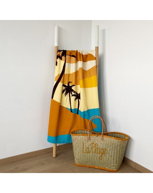 Serviette de plage microfibre Dunes Multicolore - 90x170 cm