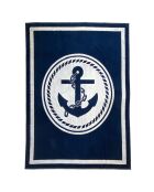 Madison Strandtuch aus Jacquard-Samt, Frottee, 140 x 180 cm, Marineblau