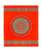 Telo mare Solari Orange XL in microfibra - 140x170 cm