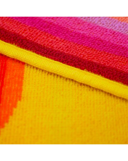 Malta strandlaken van geel jacquard fluweel van badstof - 140x180 cm