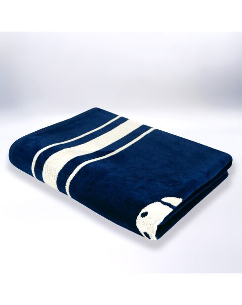 Sistelo blauwe jacquard fluwelen badstof strandlaken - 90x170 cm