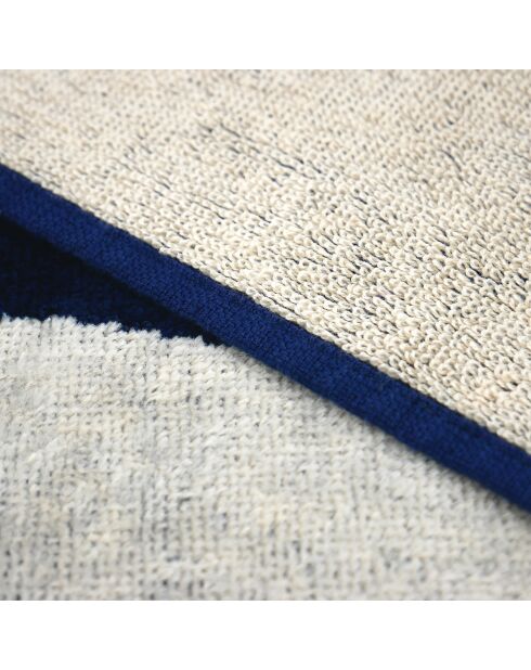 Sistelo blauwe jacquard fluwelen badstof strandlaken - 90x170 cm