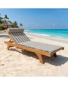 Materasso da spiaggia Bahia Taupe Beige - 60x180 cm