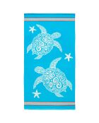 Telo mare in microfibra Karla Blue - 90x170 cm