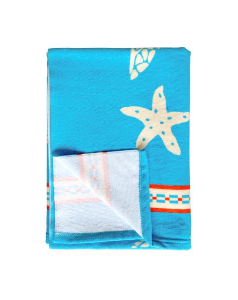 Toalla de playa de microfibra Karla Blue - 90x170 cm