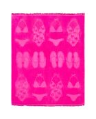 Maracas Rose Strandtuch, Jacquard Velvet Terry, Größe XL, 140 x 180 cm
