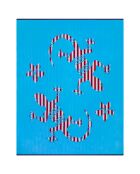 Türkisfarbenes Carvao Jacquard-Samtfrottee-Strandtuch, 140 x 180 cm