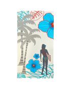 Serviette de plage microfibre Surftime Creme - 90x170 cm