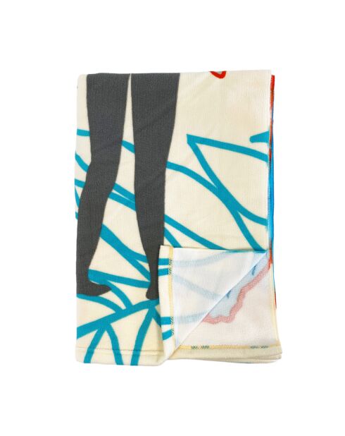 Serviette de plage microfibre Surftime Creme - 90x170 cm