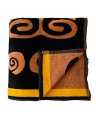 Mehrfarbiges Strandtuch aus Jacquard-Samt aus Frottee von Tribalta, 140 x 180 cm