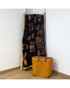 Mehrfarbiges Strandtuch aus Jacquard-Samt aus Frottee von Tribalta, 140 x 180 cm