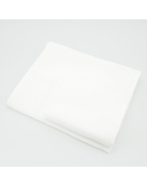 Asciugamano da bagno Miami Olive Waffle White - 90x140 cm