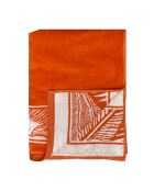Nossa oranje jacquard fluwelen badstof strandlaken - 90x170
