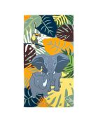 Serviette microfibre enfant Elephant Multicolore - 70x140 cm