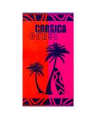 Asciugamano da spiaggia in spugna jacquard multicolore Calvi 90x170 cm