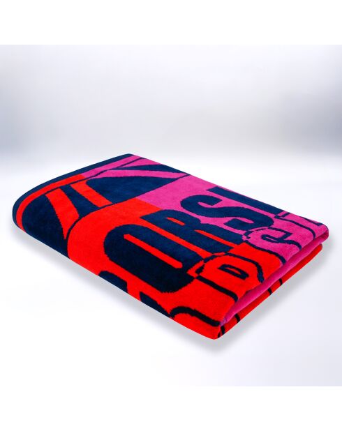 Asciugamano da spiaggia in spugna jacquard multicolore Calvi 90x170 cm