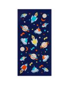 Toalla de playa infantil de microfibra Galaxy Blue - 70x140 cm