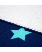 Toalla de playa infantil de microfibra Galaxy Blue - 70x140 cm