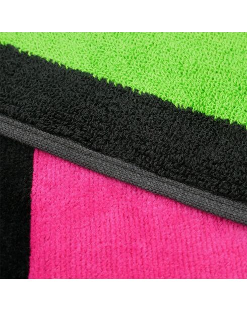 Happy Fresh Frottee-Strandtuch aus Jacquard-Samt, mehrfarbig, 100 x 175 cm