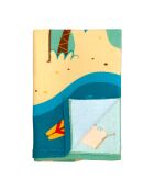 Toalla de playa infantil Circuit Multicolor de microfibra - 70x140 cm