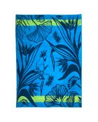 Mehrfarbiges Papiga-Jacquard-Samtfrottee-Strandtuch, 140 x 180 cm