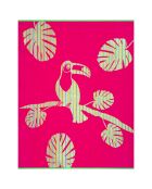 Serviette de plage éponge velours Jacquard Cadix rose- 140x180 cm