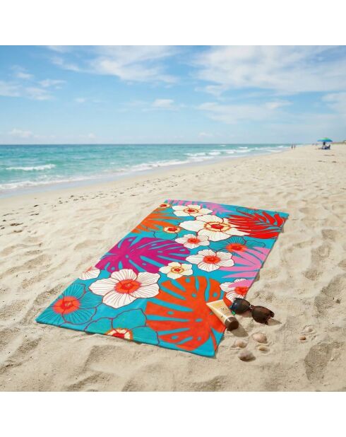 Serviette de plage microfibre Hermosa Bleu - 90x170 cm