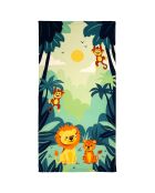 Serviette de plage enfant microfibre Junglia Multicolore - 70x140 cm