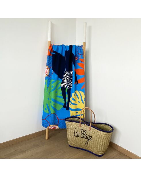 Serviette de plage microfibre Paulo Multicolore - 90x170 cm