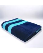 Toalla de playa de esponja de terciopelo Jacquard XL Paxos Blue - 140x180 cm