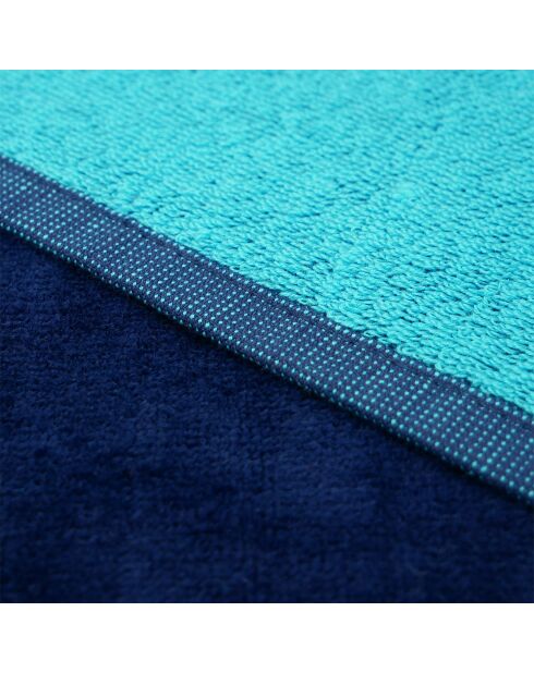 Toalla de playa de esponja de terciopelo Jacquard XL Paxos Blue - 140x180 cm