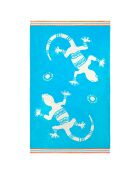 Ibo blauwe jacquard fluwelen badstof strandlaken - 100x175 cm