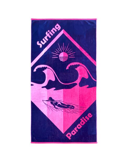 Capiata Jacquard-Frottee-Strandtuch aus Samt, mehrfarbig, 90 x 170 cm