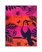 Tropical Forest Rose Tropical Jacquard Velvet Terry XL strandlaken - 140x180 cm