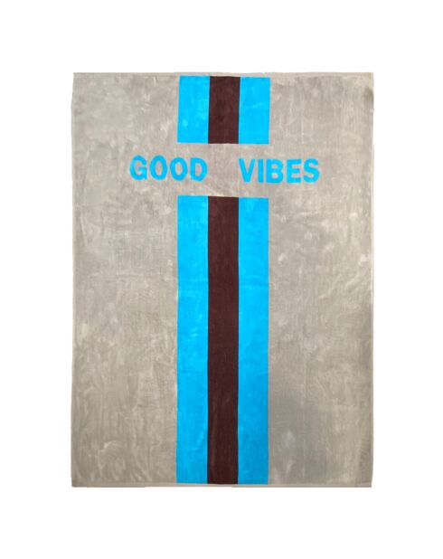 Alto Grey Jacquard Jacquard Velvet Terry XL strandlaken - 140x180 cm