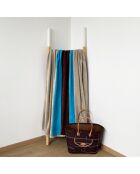 Alto Grey Jacquard Jacquard Velvet Terry XL strandlaken - 140x180 cm