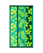 Serviette de plage microfibre Mitjana Vert - 90x170 cm