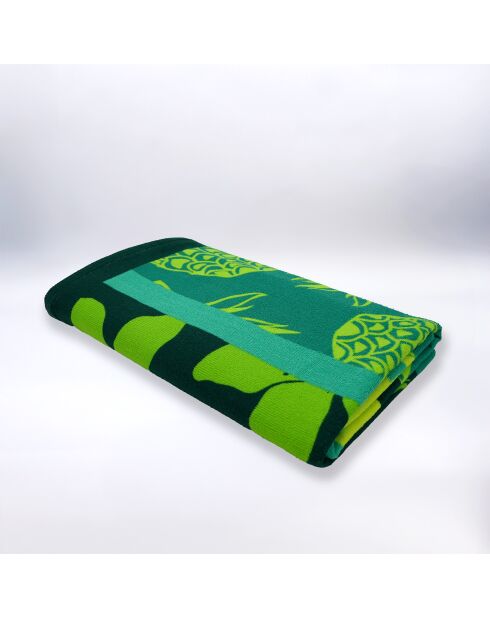 Serviette de plage microfibre Mitjana Vert - 90x170 cm